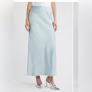Satin Skye Blue Skirt Never Been Worn